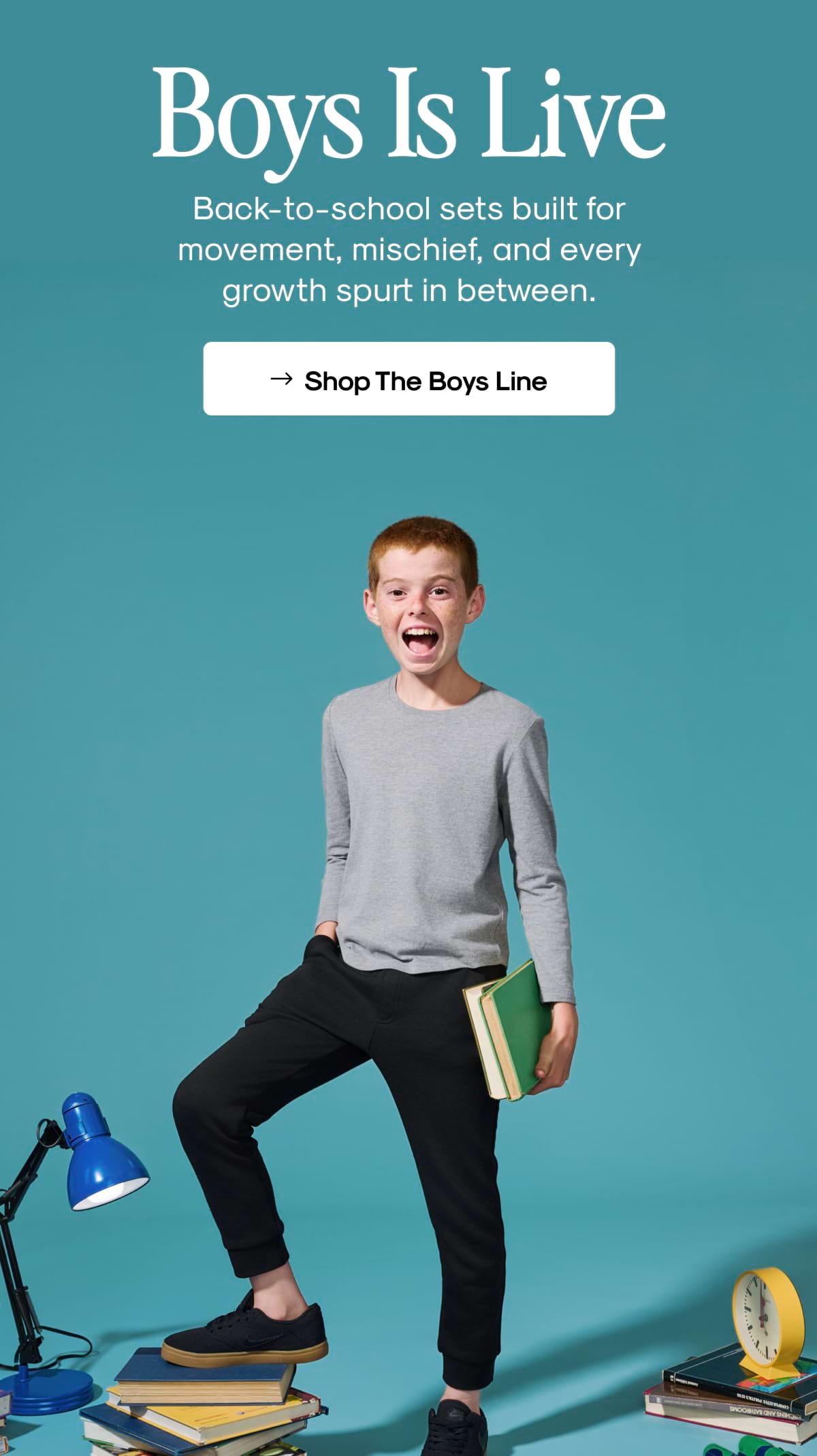 Our Best Basics. Now For Boys.