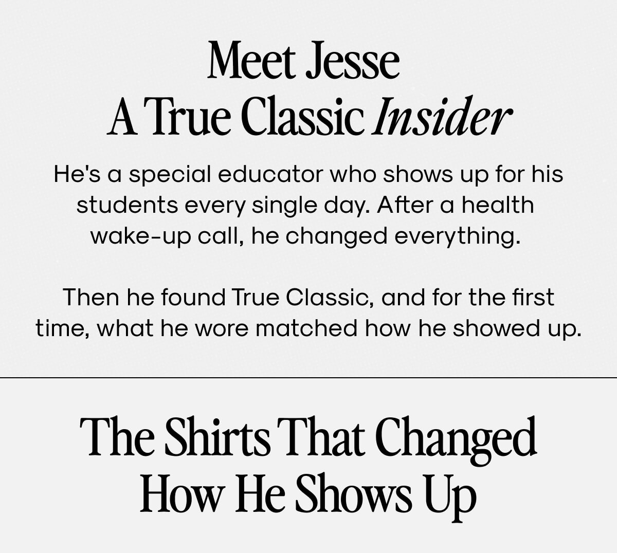 Meet Jesse A True Classic Insider