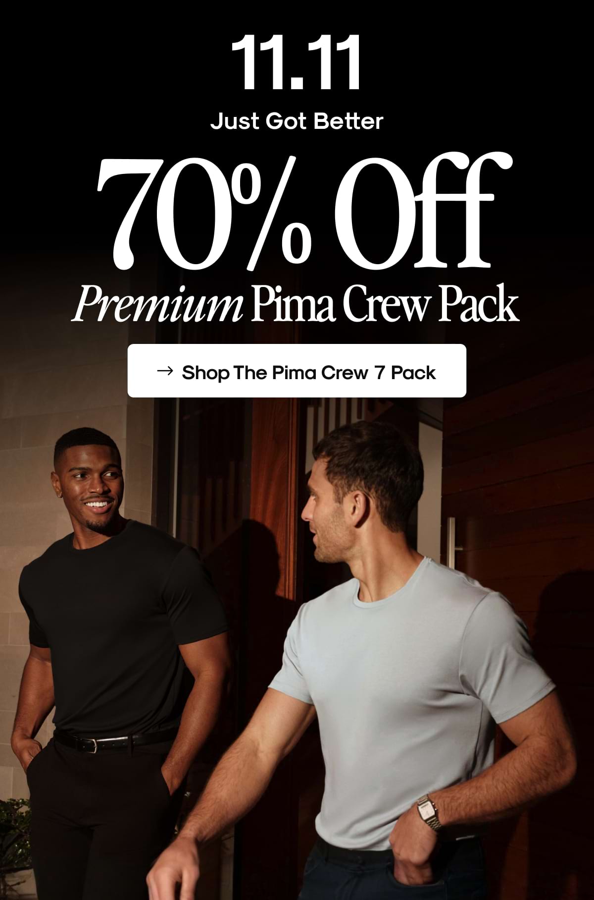 Shop The Pima Crew 7 Pack