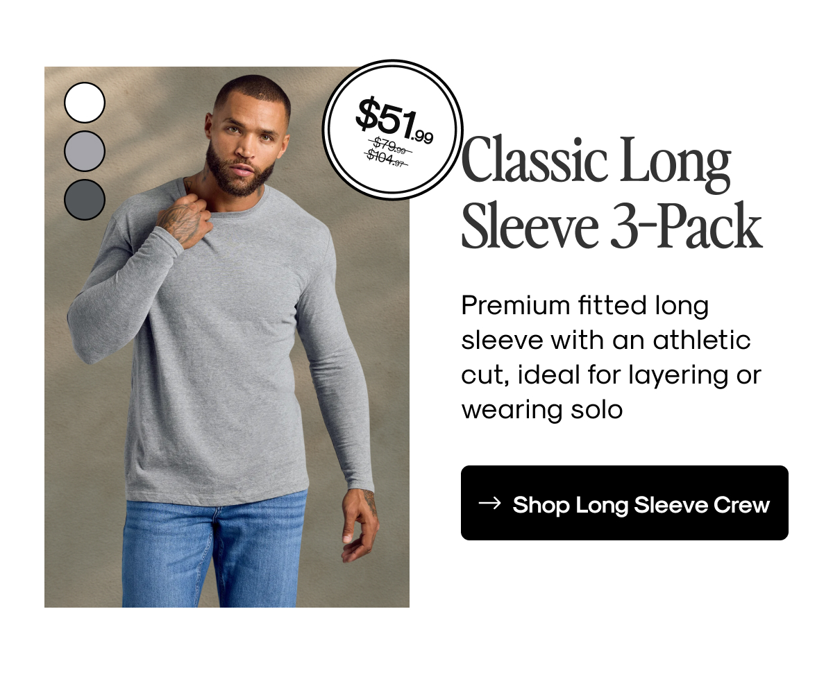 Classic Long Sleeve 3-Pack
