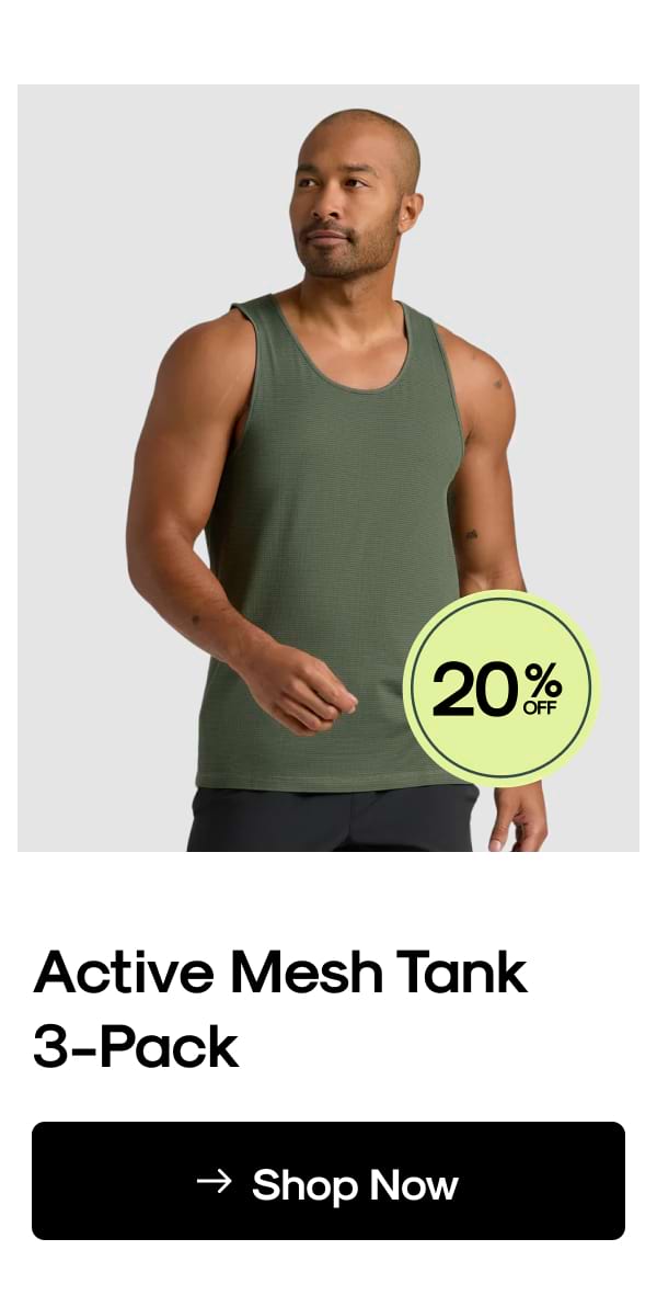 Active Mesh Tank 3-Pack