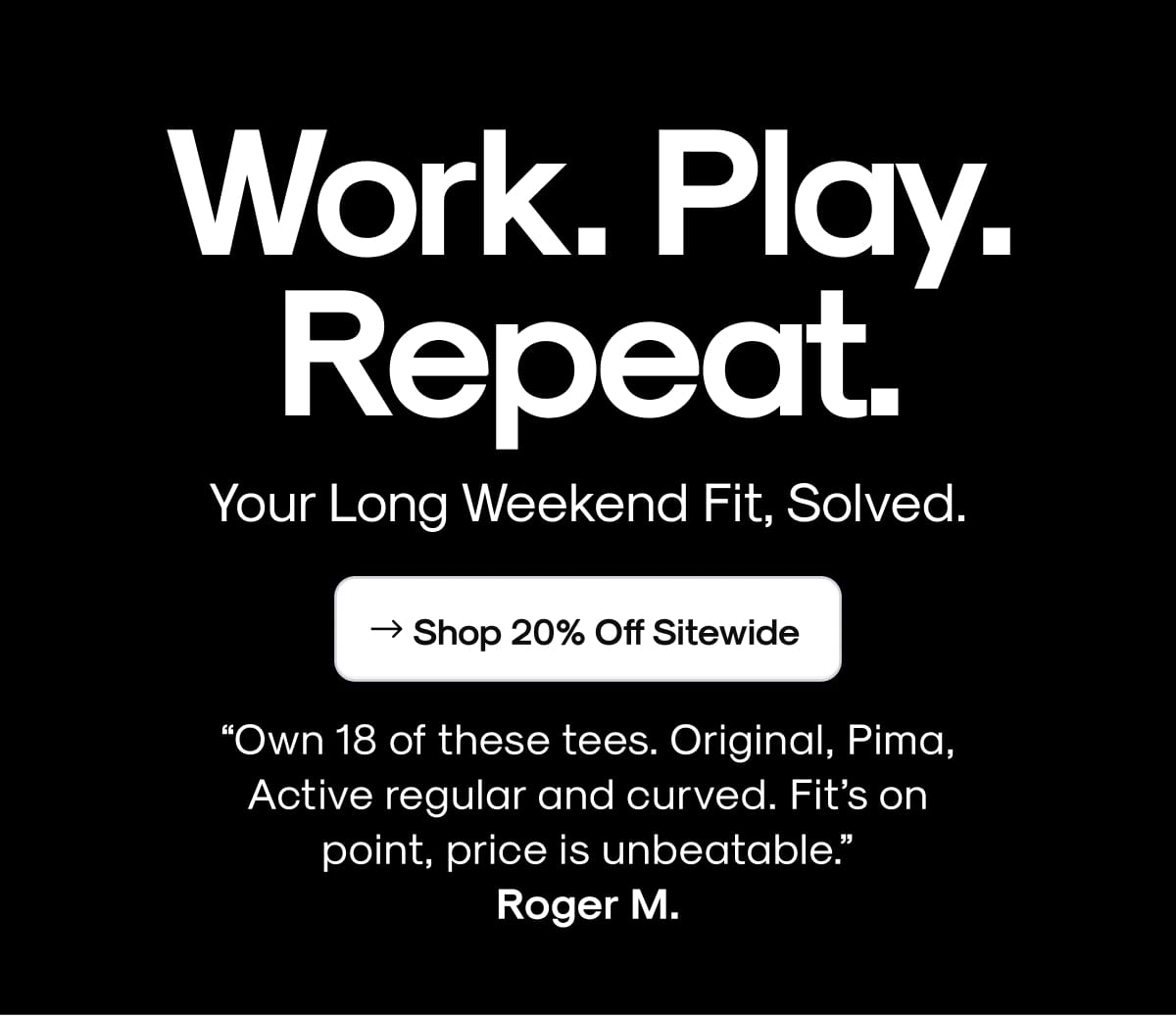 Shop 20% Off Sitewide