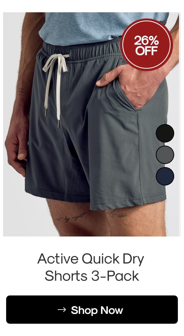 Active Quick Dry  Shorts