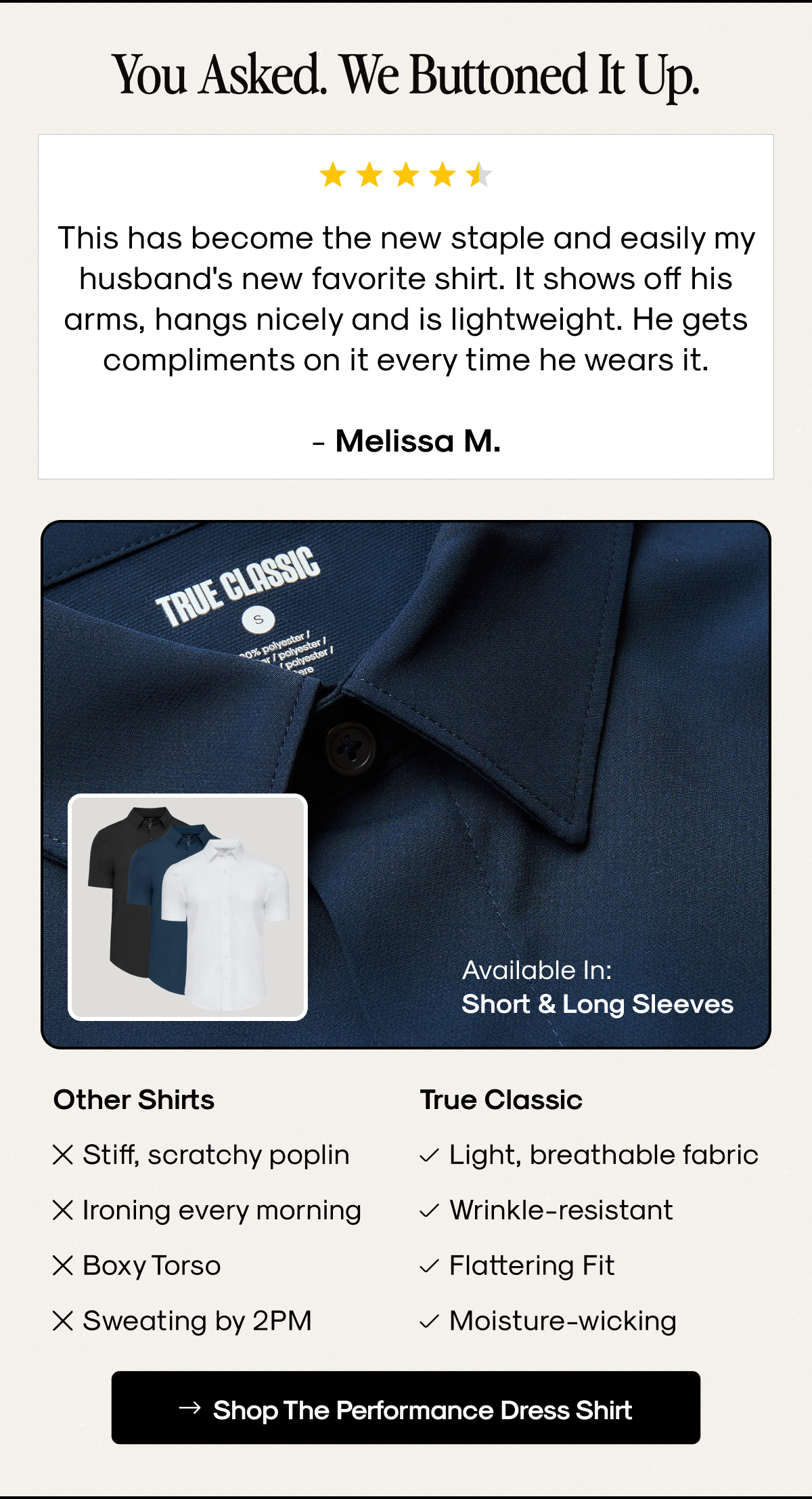 Shop The Performance Dress Shirt