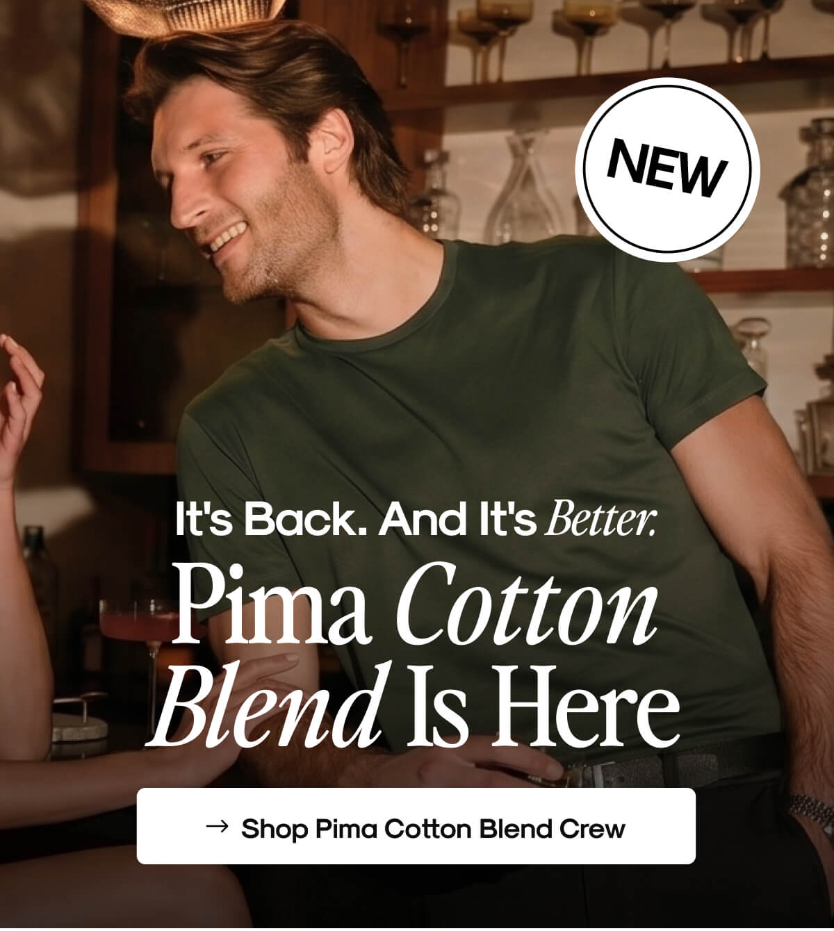 Shop Pima Cotton Blend Crew