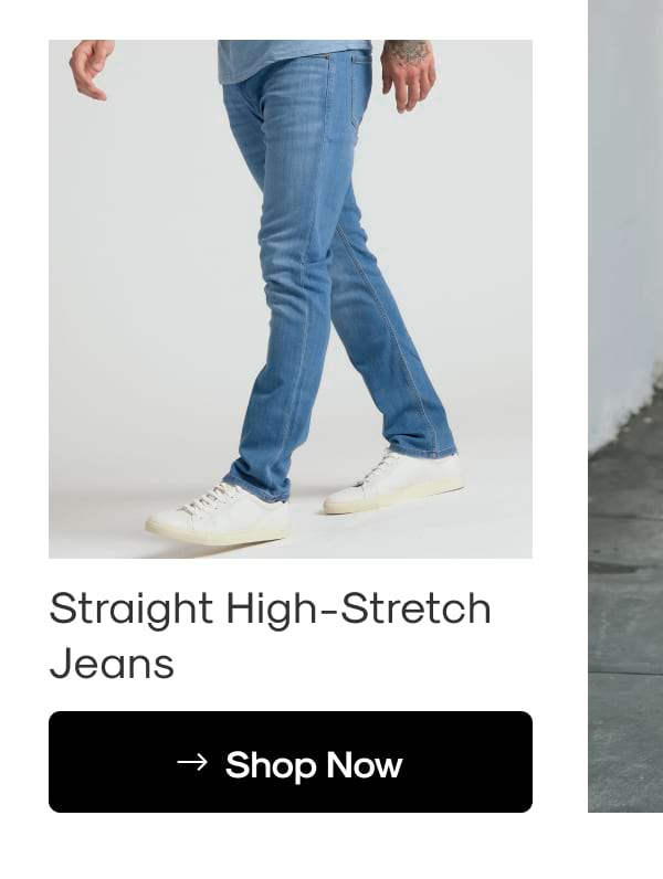 Straight High-Stretch Jeans