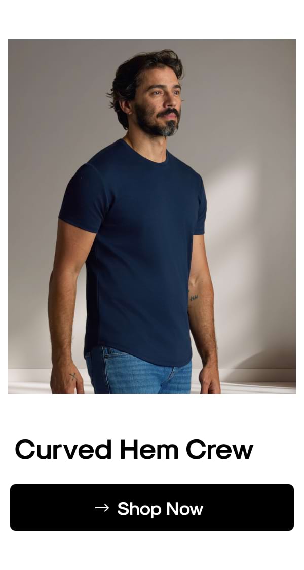 Curved Hem Crew
