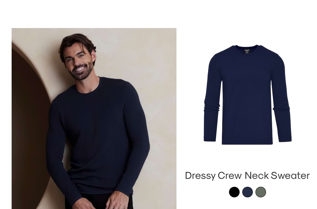 Dressy Crew Neck Sweater