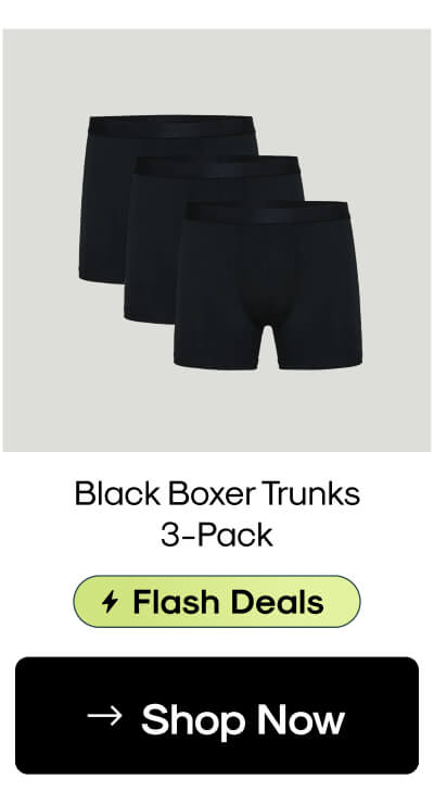 Black Boxer Trunks 3-Pack