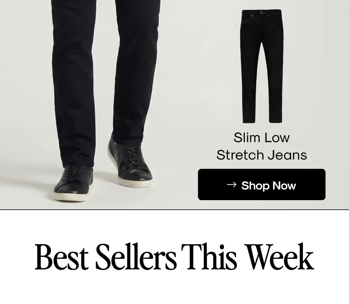 Slim Low‑Stretch Jeans