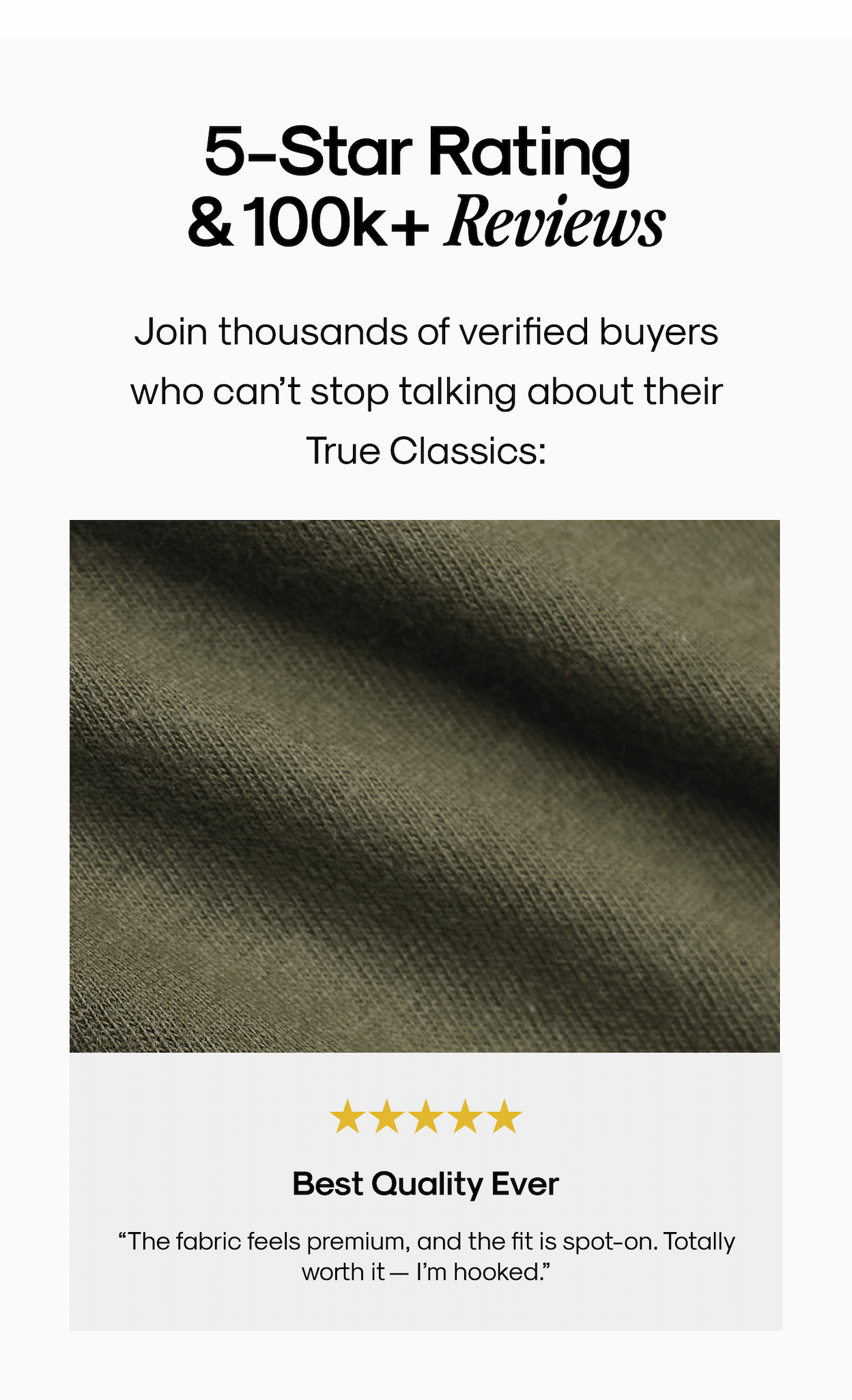5- Star Rating & 100k + Reviews