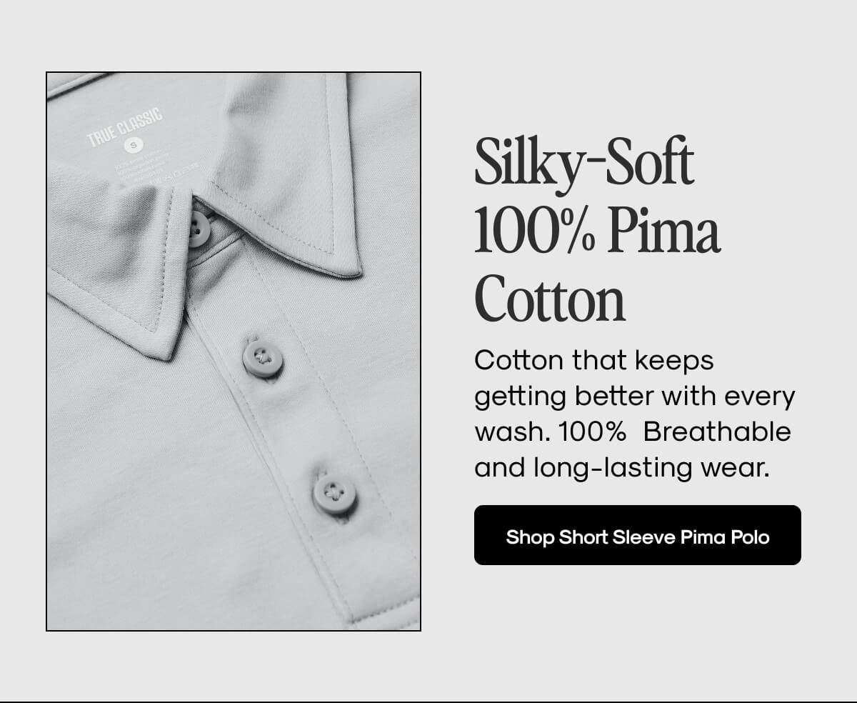 Shop Short Sleeve Pima Polo