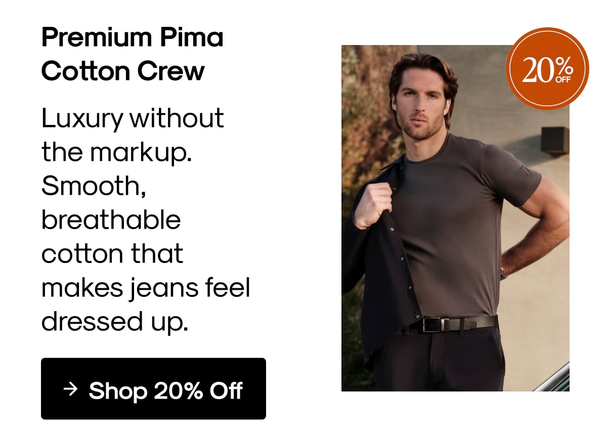 Premium Pima Cotton Crew