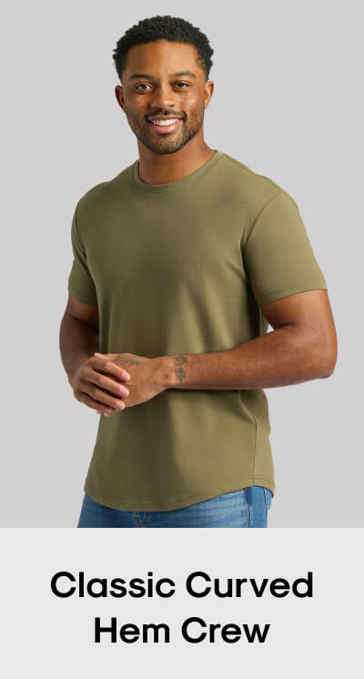 Classic Curved Hem Crew