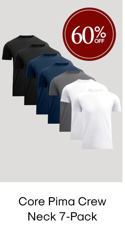Core Pima Crew Neck 7-Pack