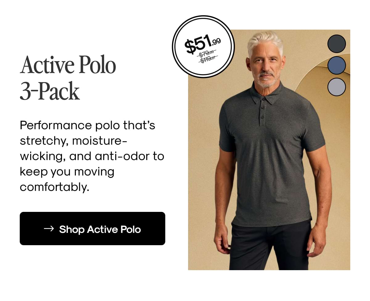 Active Polo 3-Pack