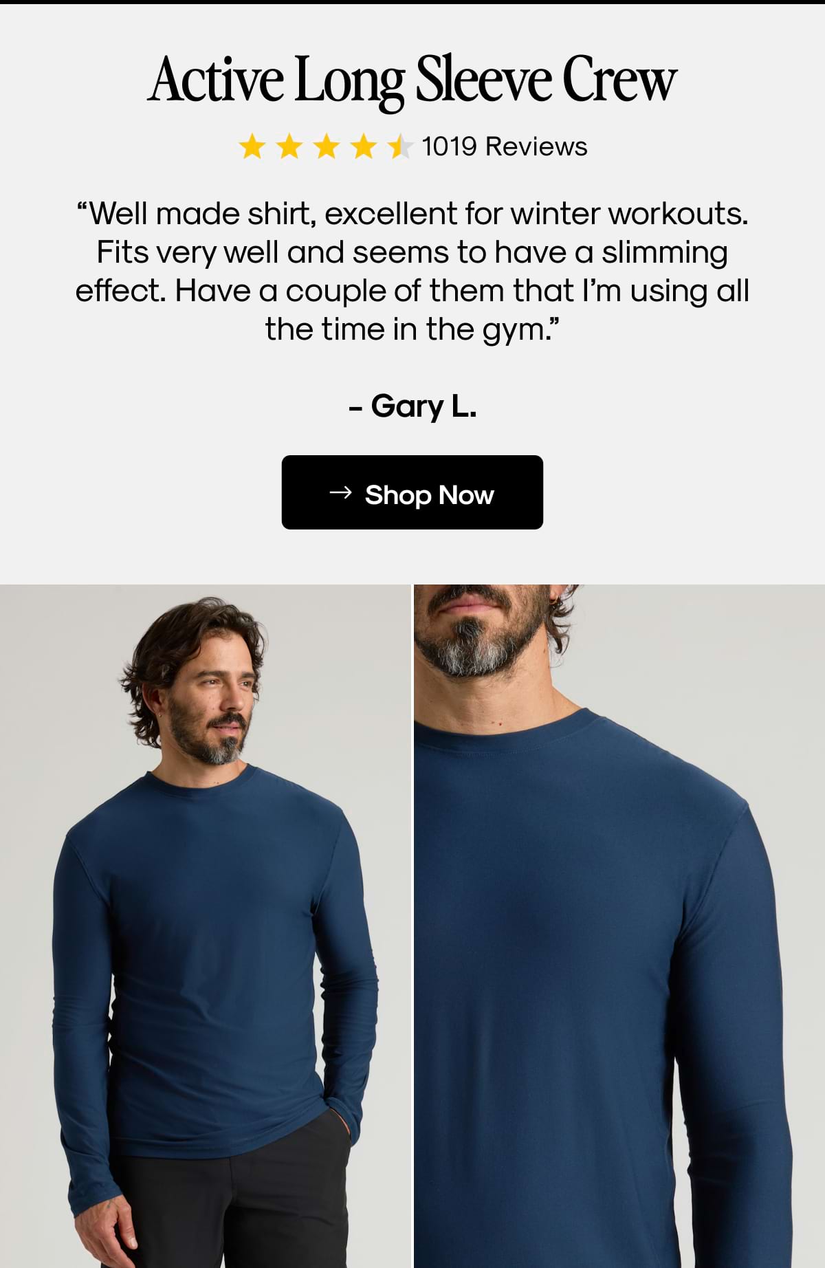 Active Long Sleeve Crew