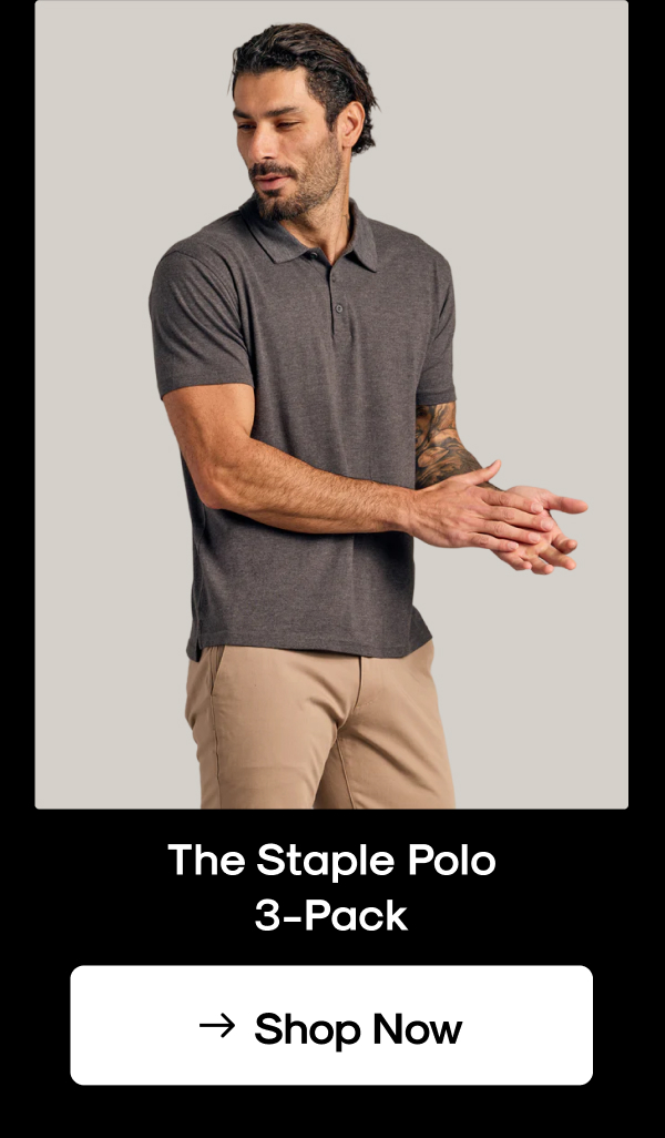 staple polo 3 pack