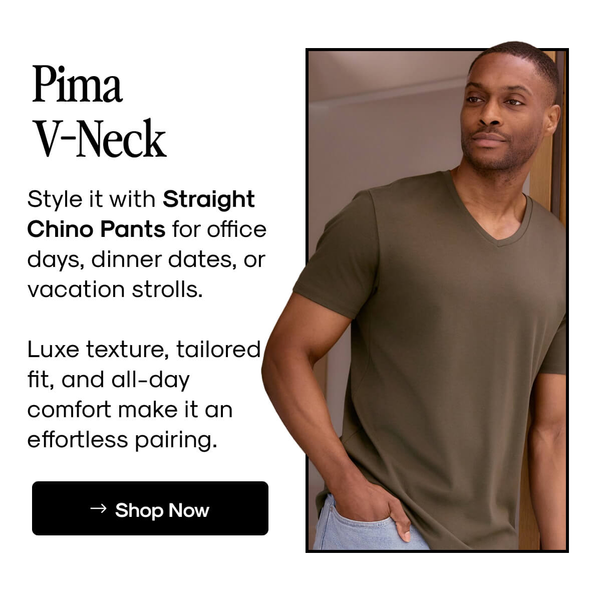 Pima V-Neck