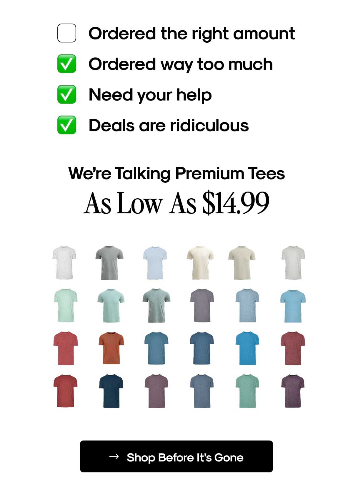 Shop Before It's Gone