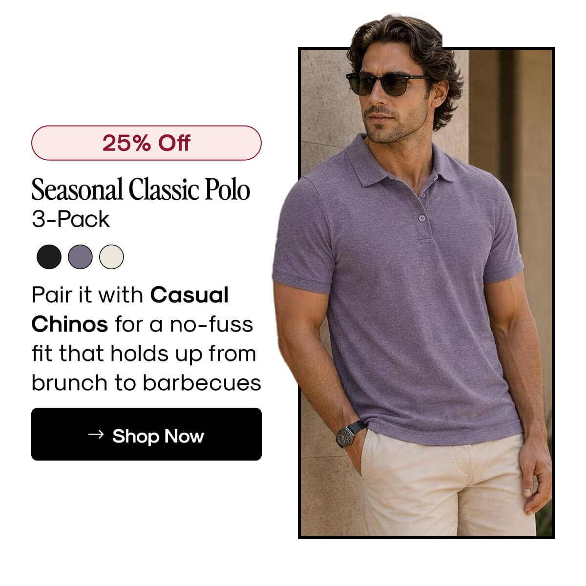 Seasonal Classic Polo 3-pack