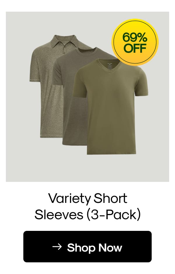Variety Short Sleeves (3-Pack)