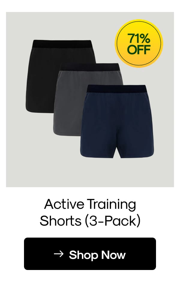 Active Training Shorts (3-Pack)