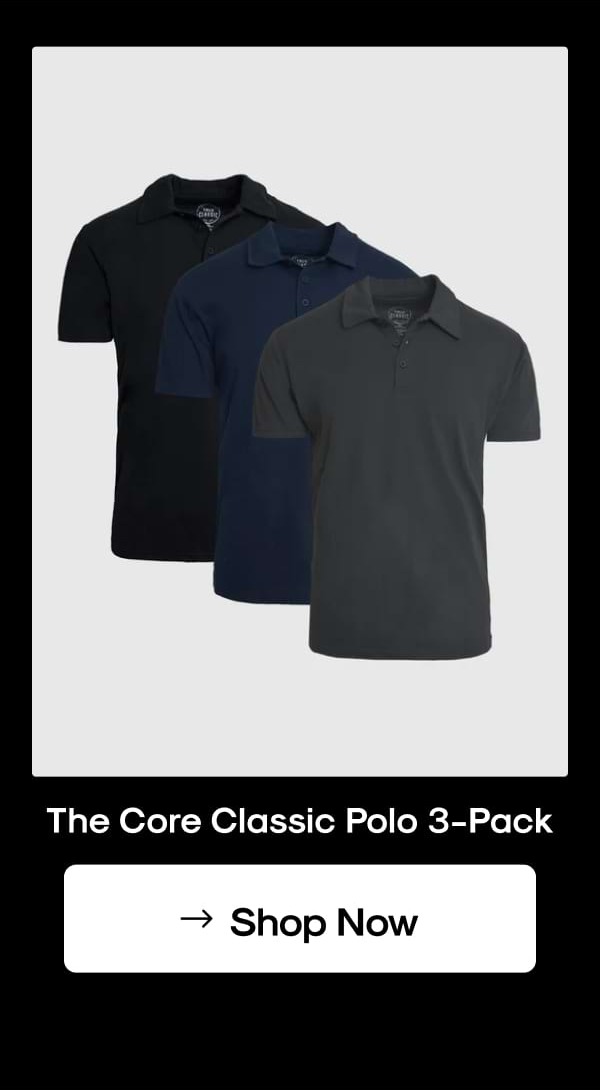 The Core Classic Polo 3-Pack
