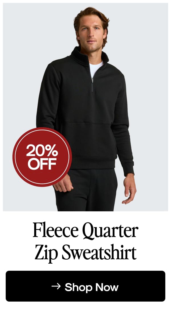 Fleece Half Zip Sweatshirt