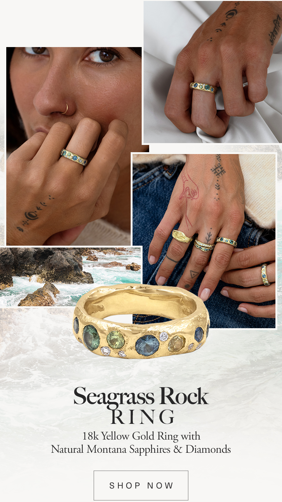 Seagrass Rock Ring
