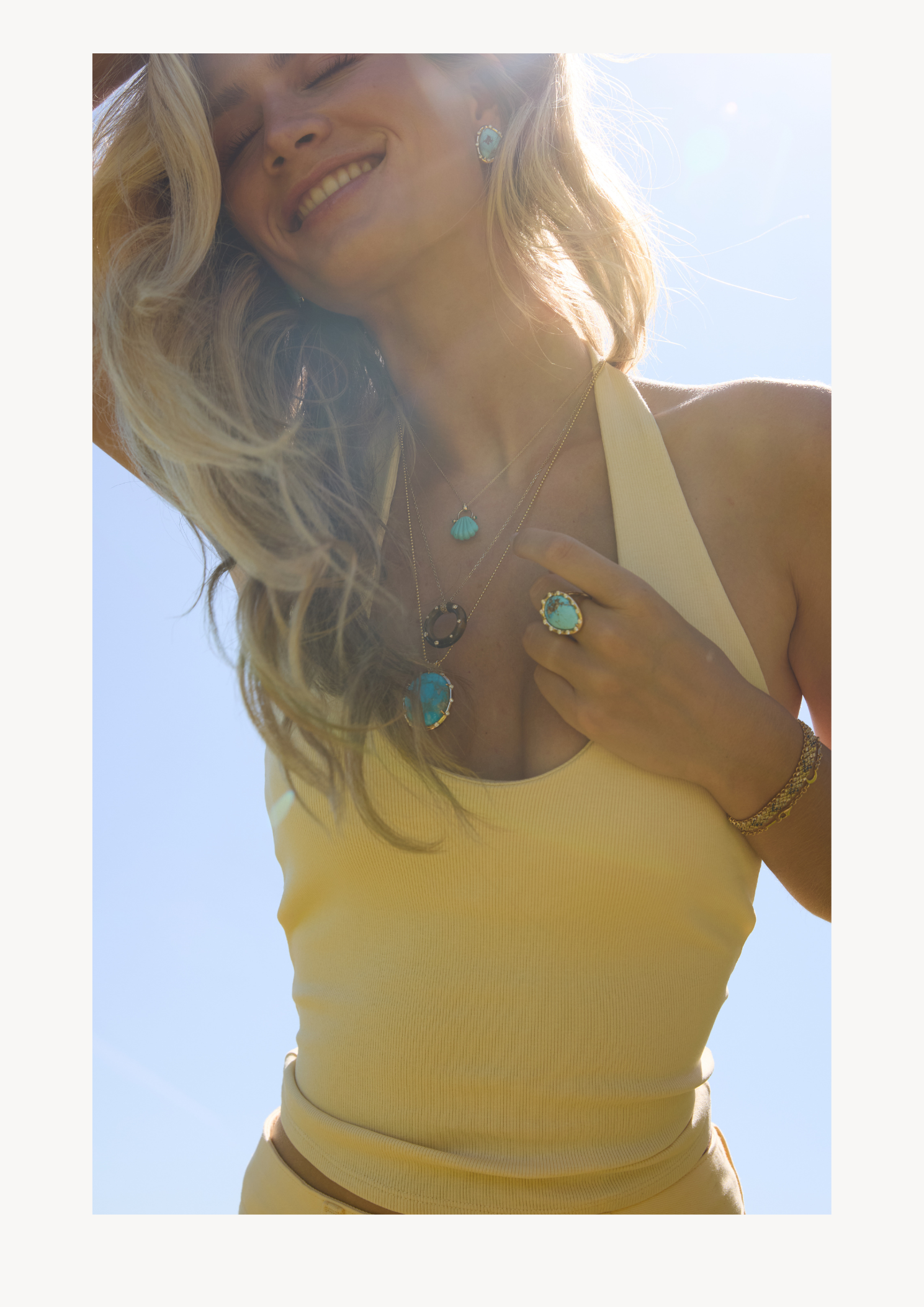 turquoise text