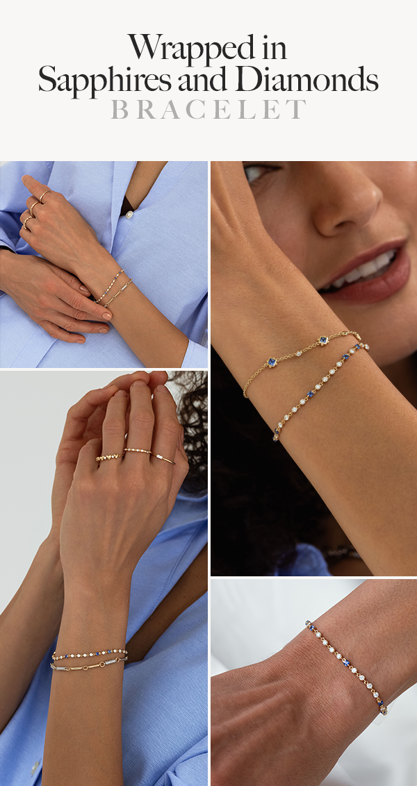 Wrapped in Sapphires and Diamonds Bracelet