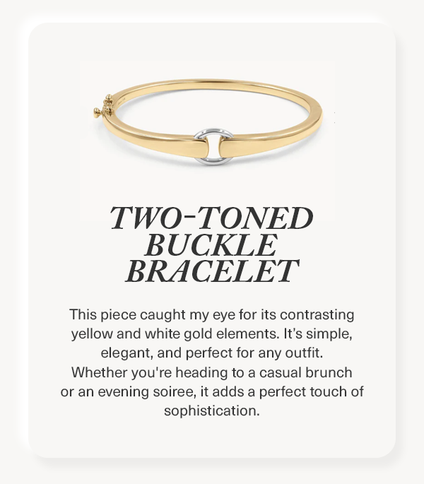 Two-Toned Buckle Bracelet
