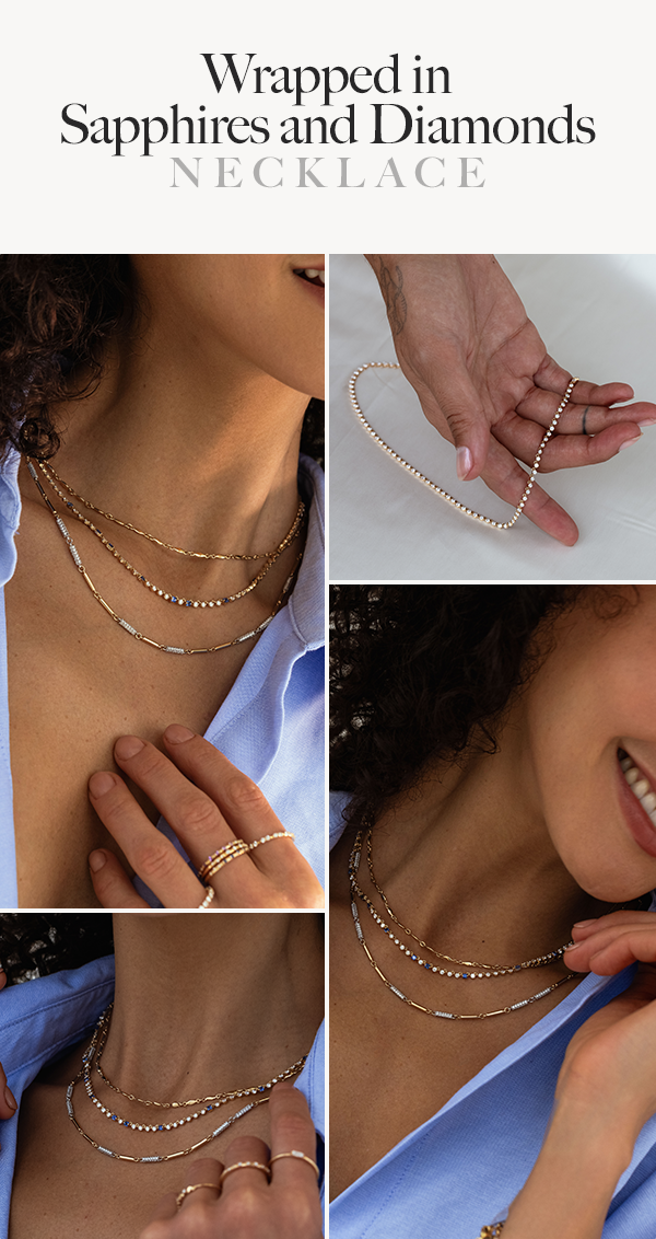 Wrapped in Sapphires and Diamonds Necklace
