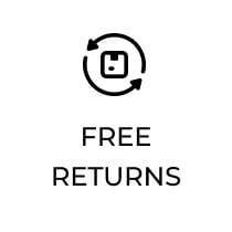 Returns arrow Icon. Text: Free Returns