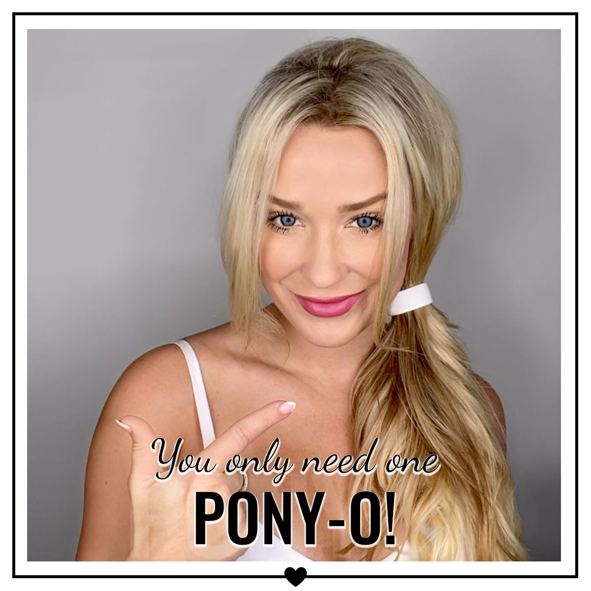 Low & slow and classy with our low, sleek ponytail! Ponyo