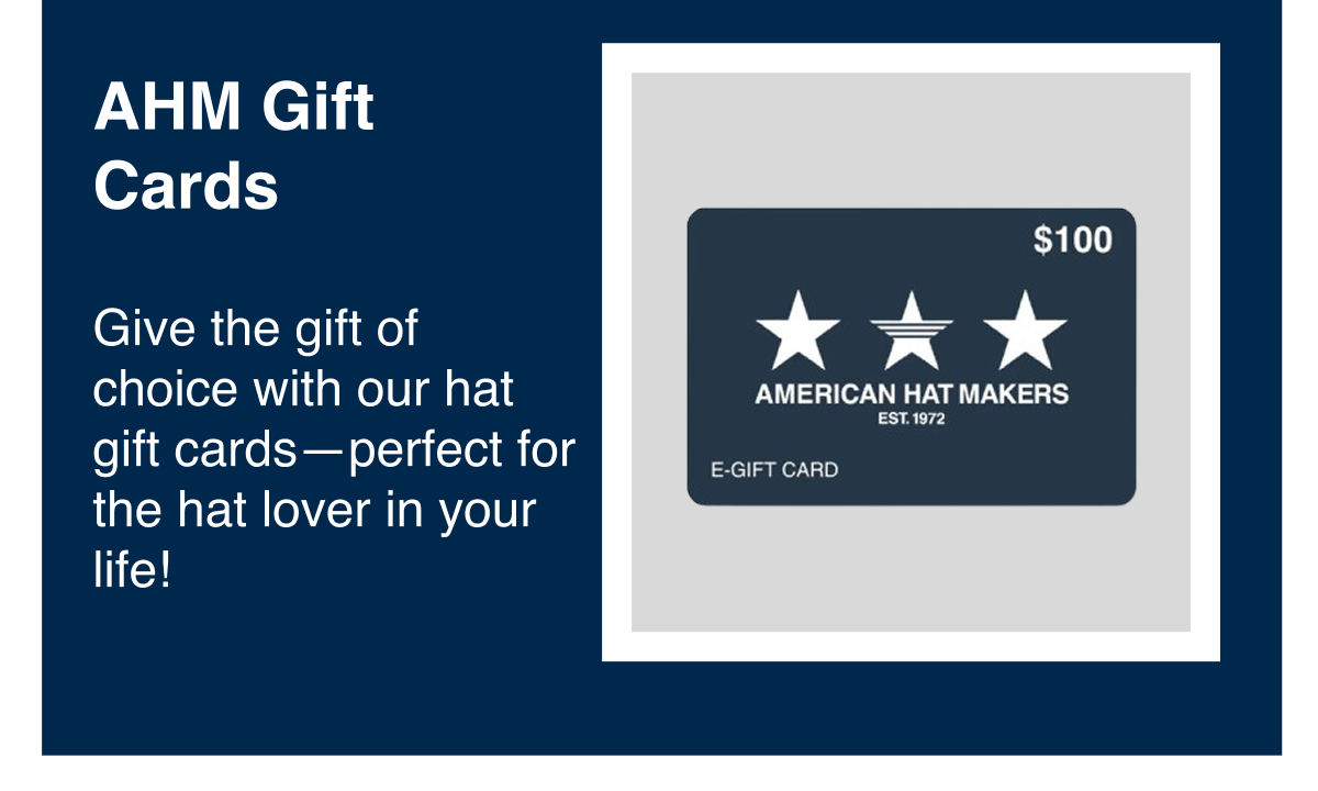 Gift the freedom of choice with our hat gift cards, the perfect solution for the discerning hat lover in your life. Shop crafted classics with gift cards for hats.