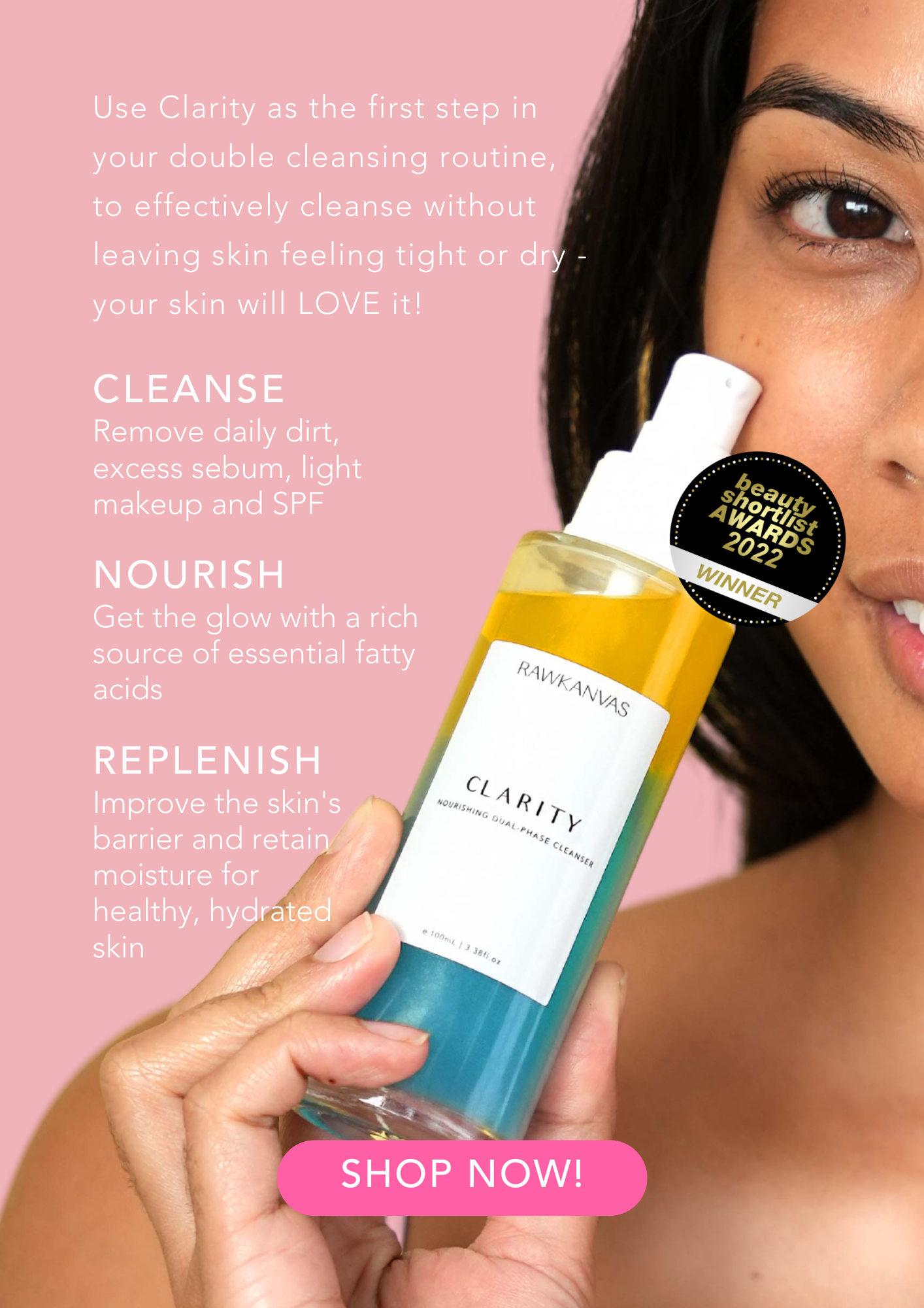 Clarity dualphase cleanser For the BEST way to cleanse 💦 Rawkanvas