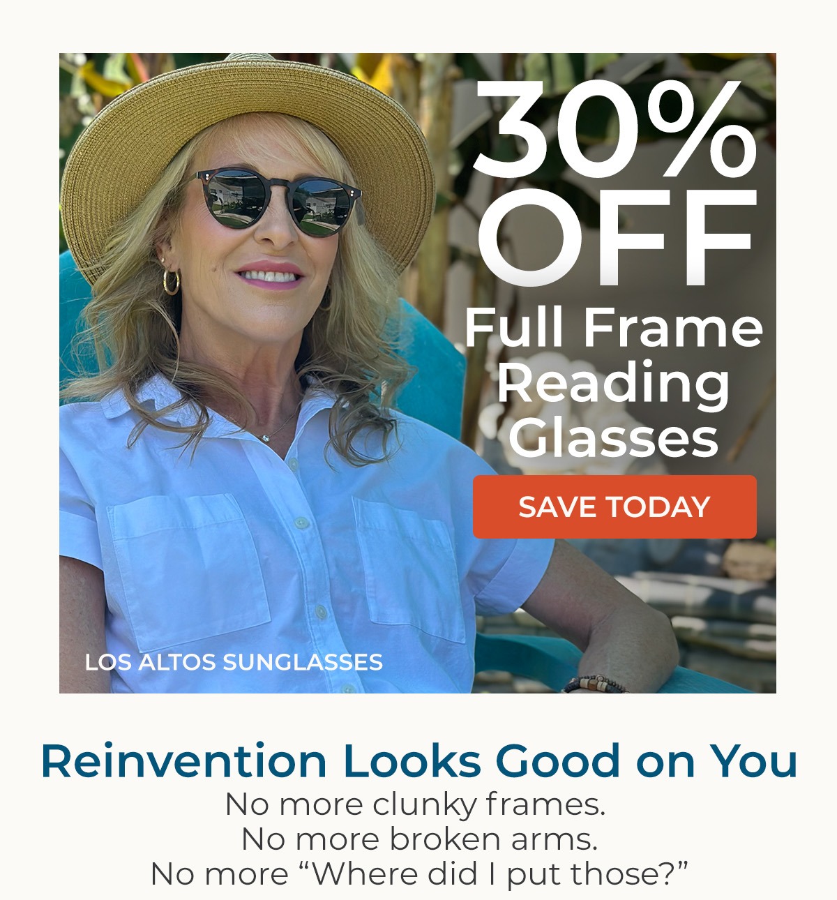30% Off Full Frame Reading Glasses