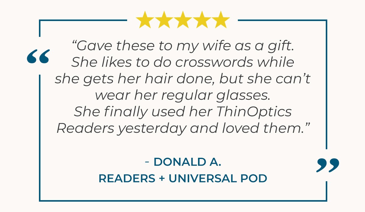 ThinOptics Readers: Thoughtful, By Design