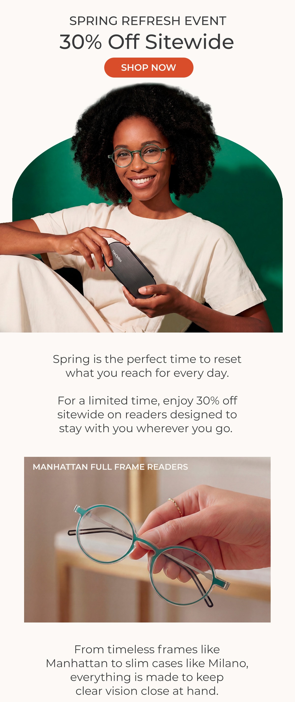 Spring Refresh Event: Enjoy 30% Off Sitewide