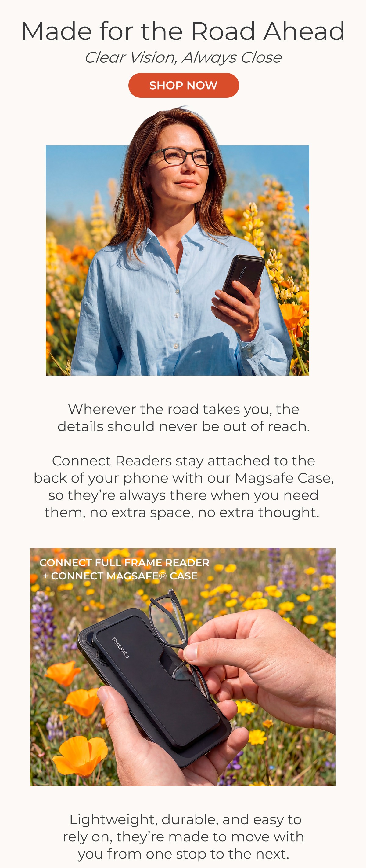 Connect Readers + Connect MagSafe Case: Made for the Road Ahead