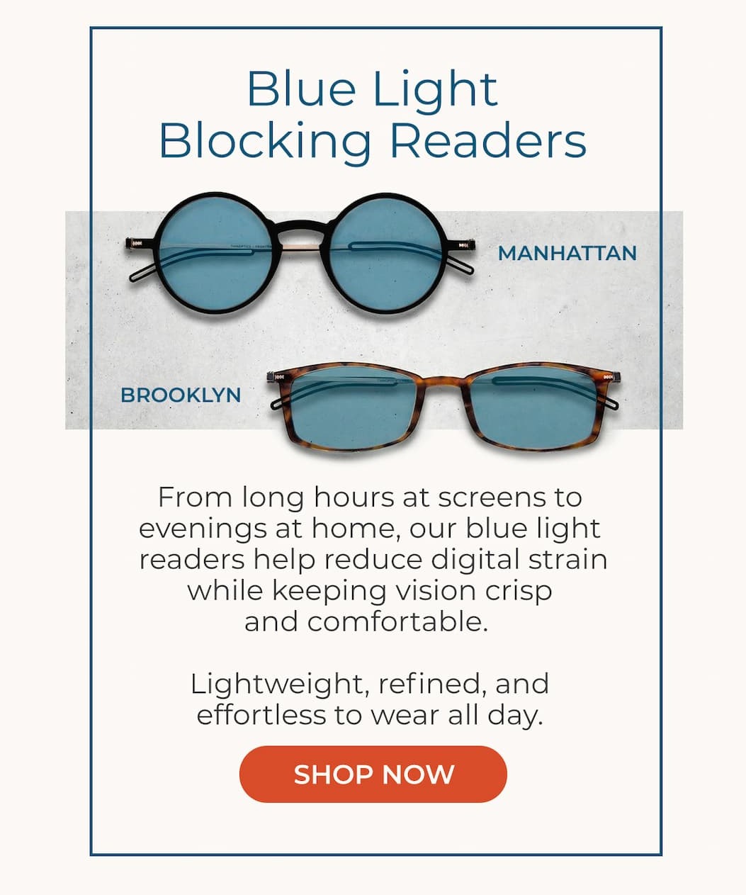 From Sun to Screens: Shop Blue Light Blockers