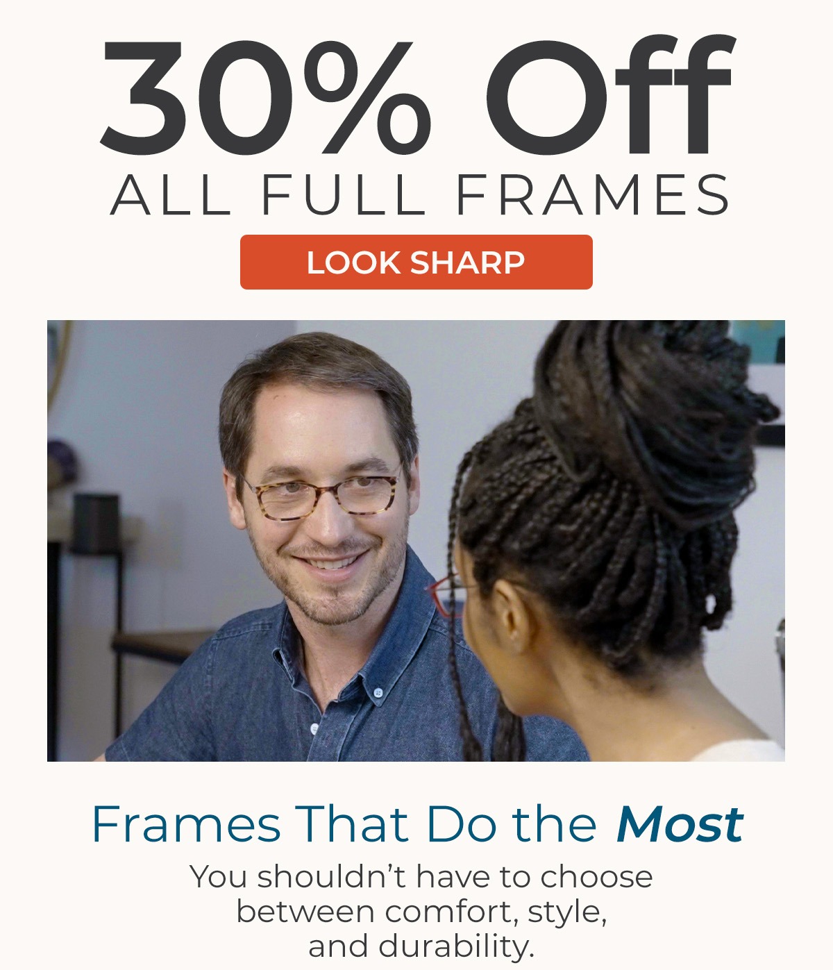 30% Off Full Frame Reading Glasses