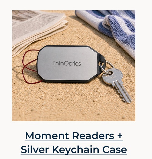 Moment Readers + Silver Keychain Case