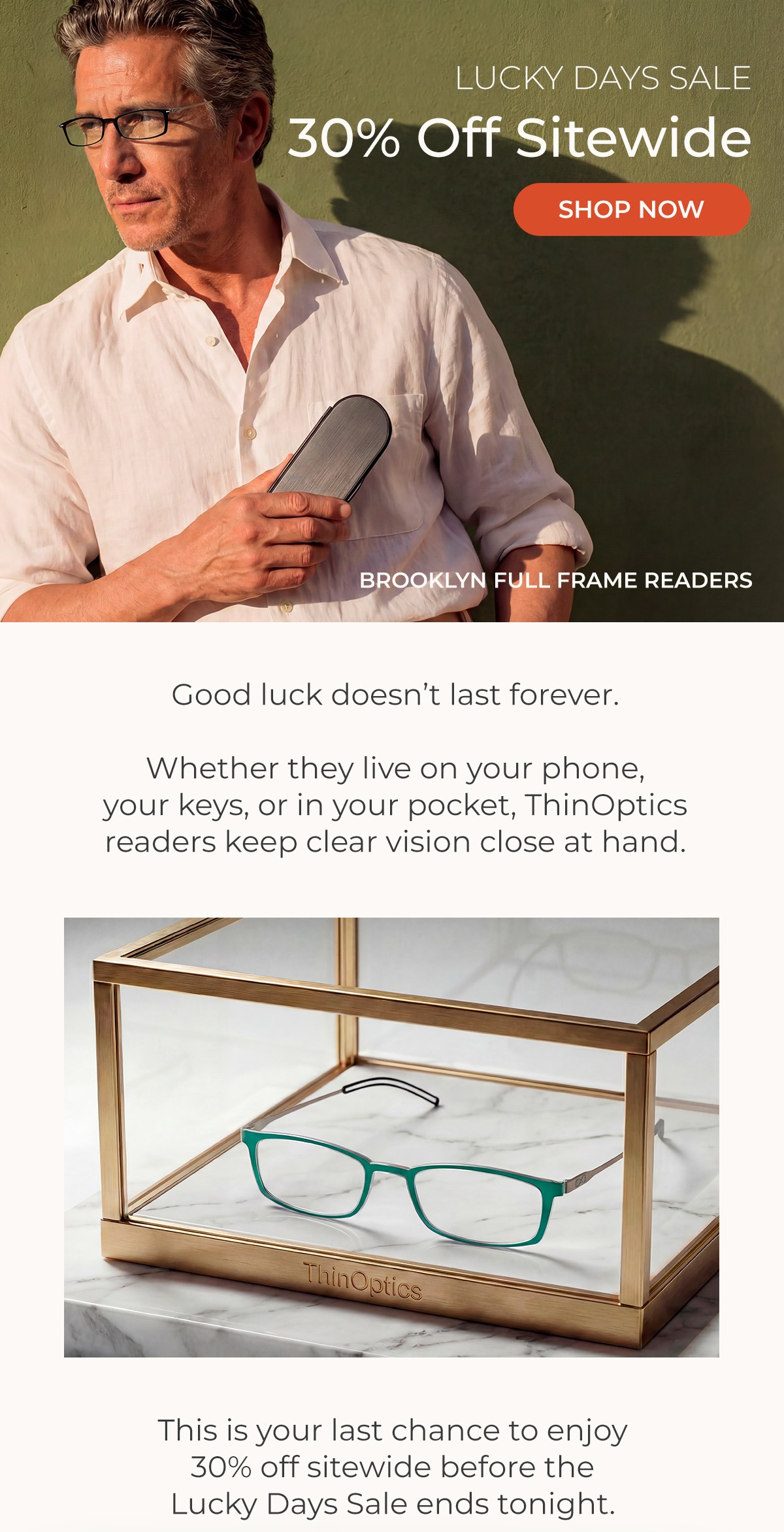 Lucky Days Sale: Enjoy 30% Off Sitewide