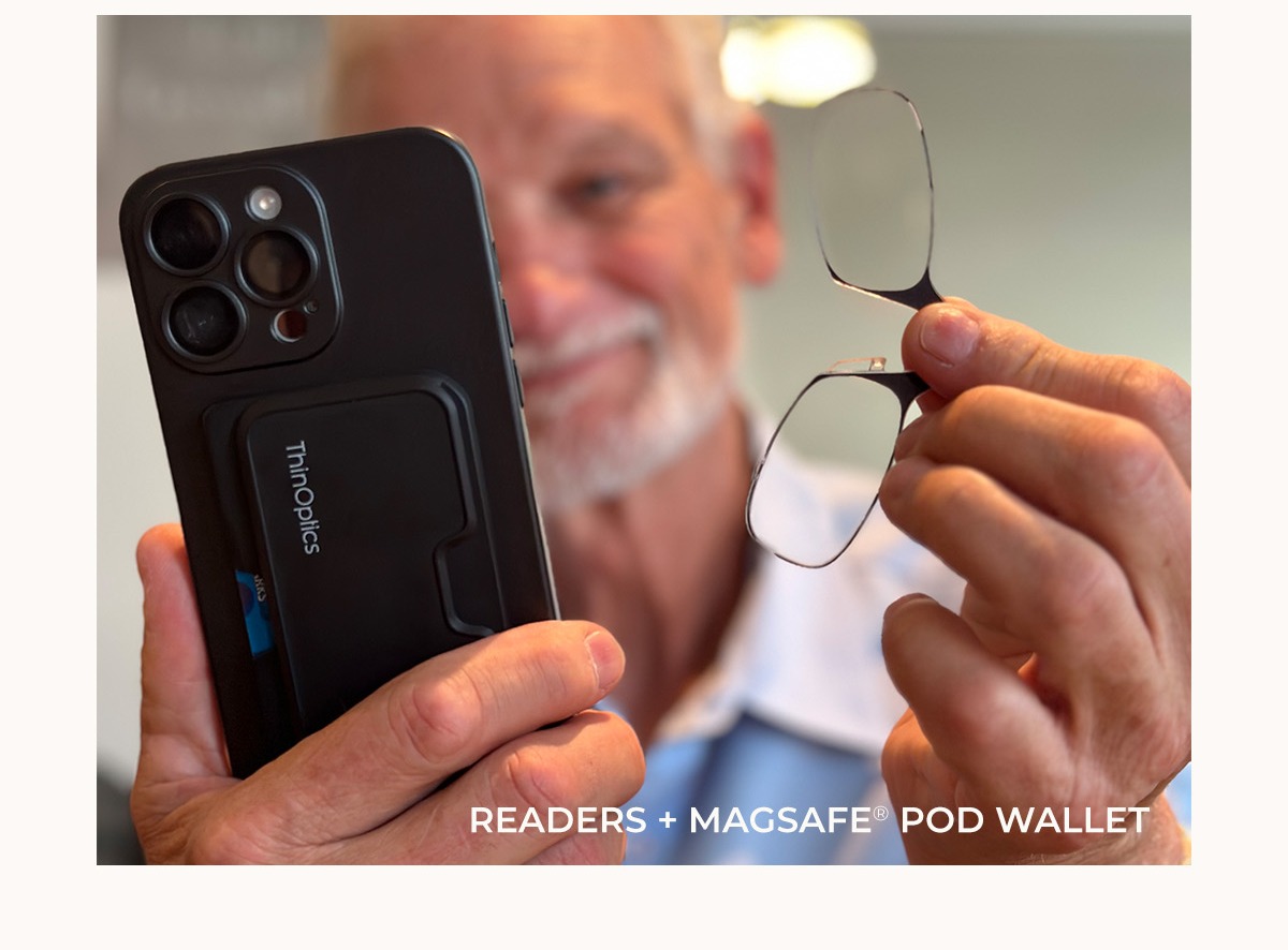 The World's Thinnest Readers and Reading Glasses in the World's Thinnest Case | ThinOptics - Always With You