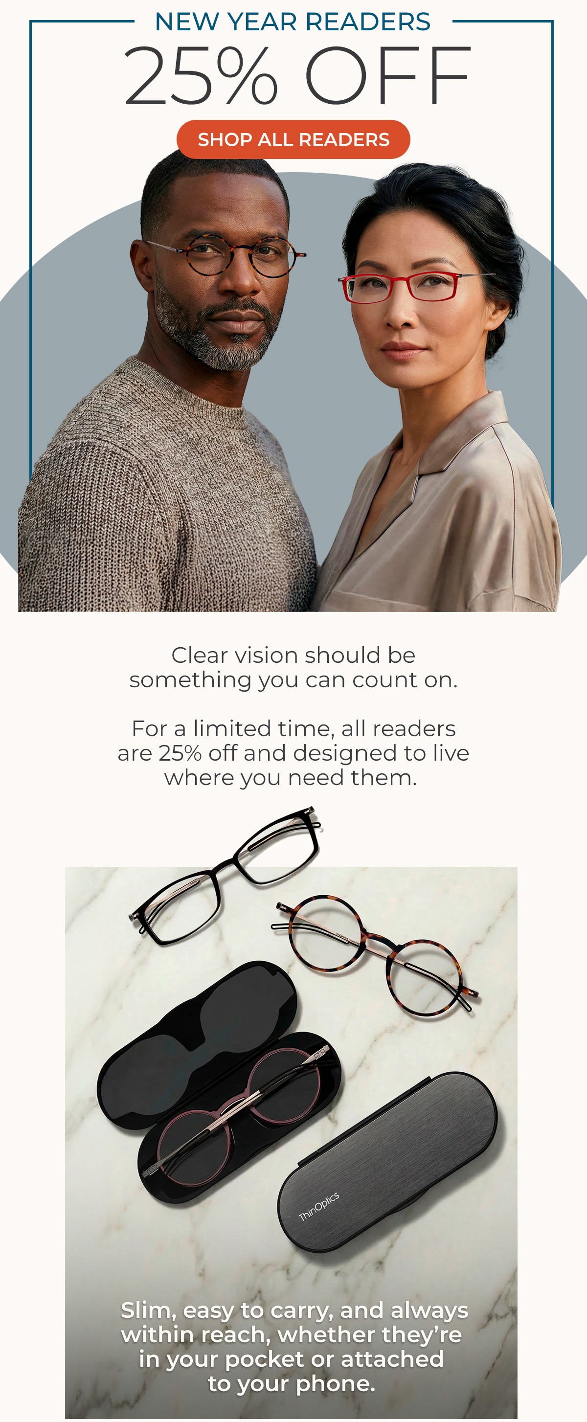 New Year Readers | 25% Off Readers