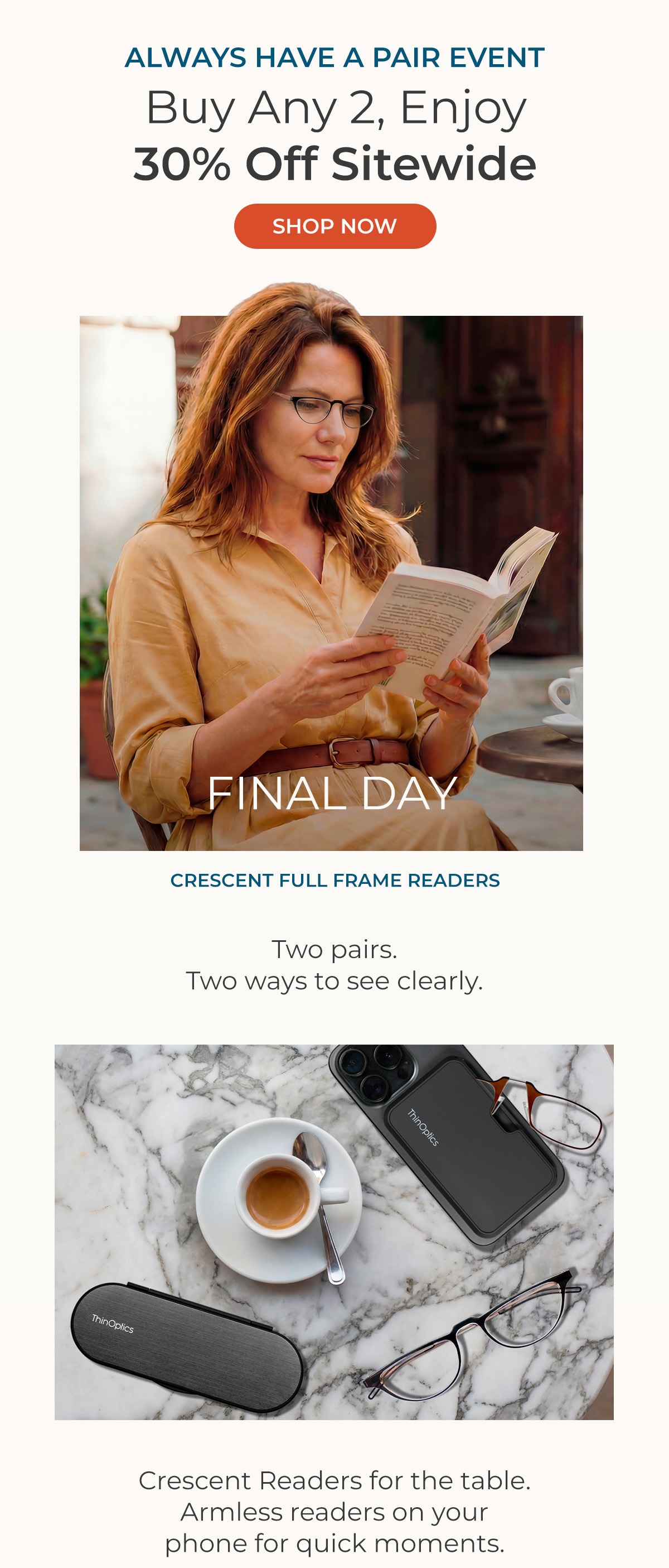 Always Have a Pair Event: Buy 2, Get 30% Off