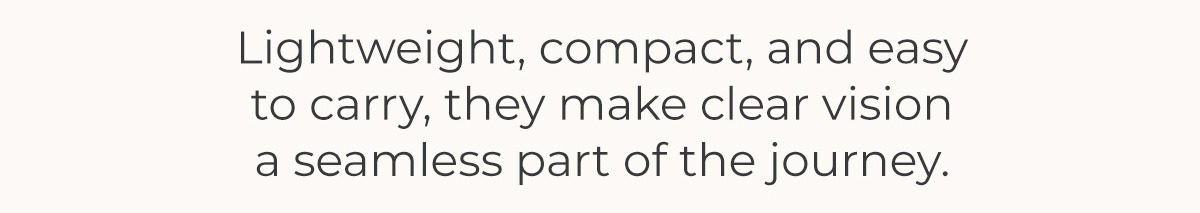 Readers + Keychain Case: Made for the Road Ahead